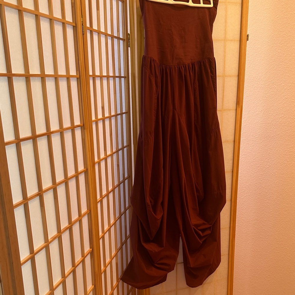 Free People Movement burgundy pant or onesie